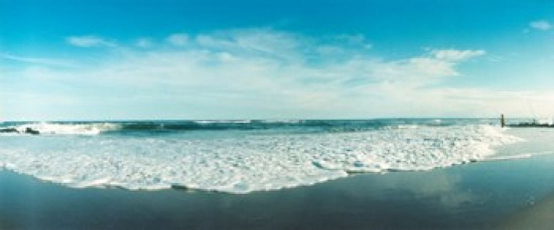 View of the Atlantic Ocean at Fort Tilden beach Queens New York City New York State USA Canvas Art - Panoramic Images (30 x 13)