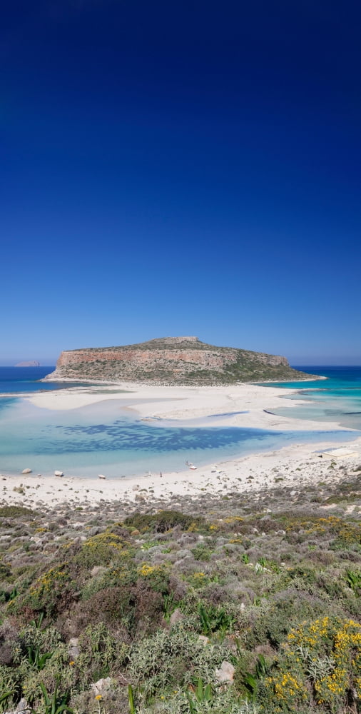 View of the Balos Beach Gramvousa Peninsula Crete Greece Canvas Art - Panoramic Images (12 x 24)