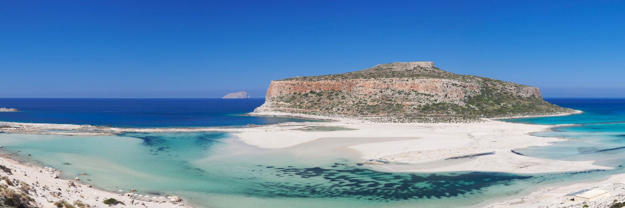 View of the Balos Beach Gramvousa Peninsula Crete Greece Canvas Art - Panoramic Images (27 x 9)