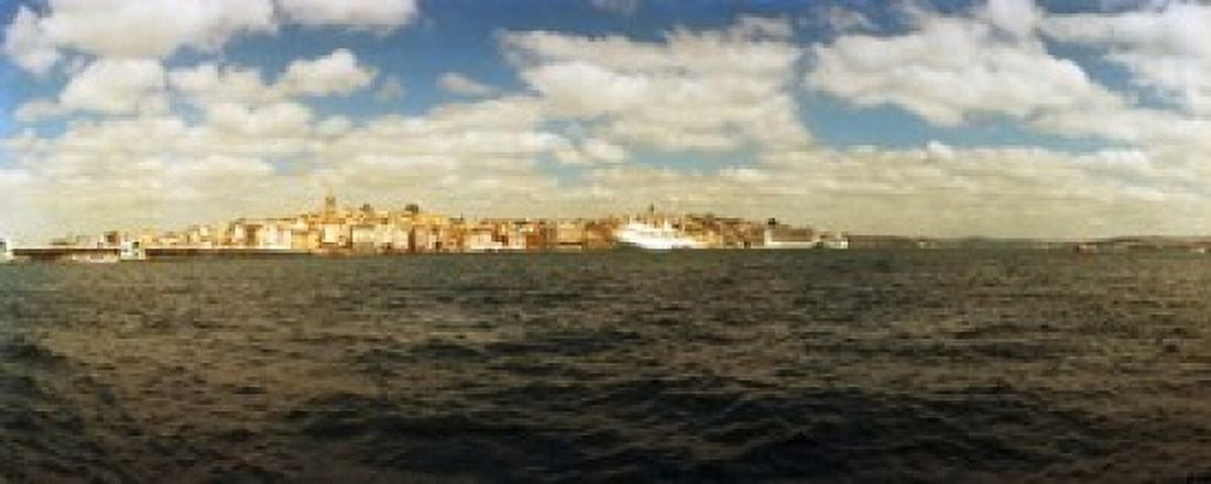 View of the Bosphorus Strait Istanbul Turkey Canvas Art - Panoramic Images (30 x 12)