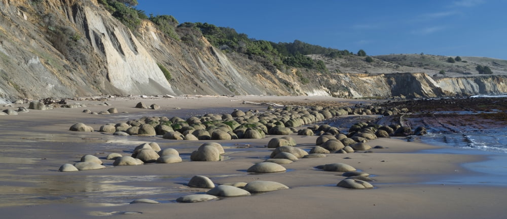 View of the Bowling Ball Beach Schooner Gulch State Beach Mendocino County California USA Canvas Art - Panoramic Images (27 x 9)