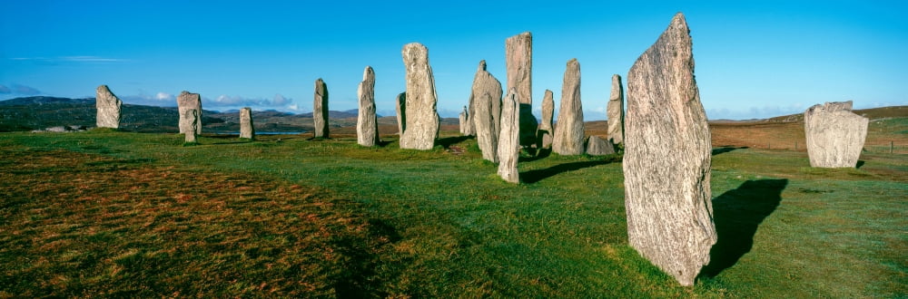 View of the Callanish Standing Stones Isle of Lewis Outer Hebrides Scotland Canvas Art - Panoramic Images (6 x 18)