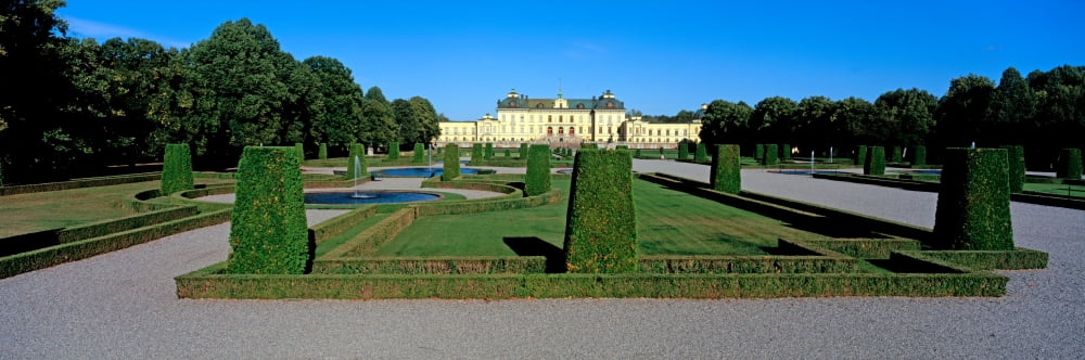 View of the Drottningholm Palace Drottningholm Stockholm County Sweden Canvas Art - Panoramic Images (6 x 18)