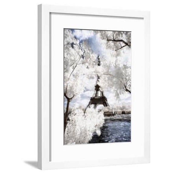 View of the Eiifel Tower - In the Style of Oil Painting, Botanical Scenic Framed Art Print Wall Art by Philippe Hugonnard Sold by Art.Com