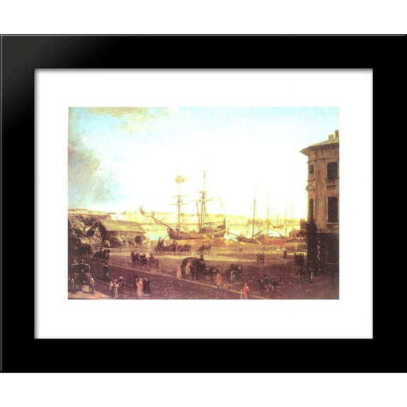View of the English Embankmant from Visilievsky Island in St. Petersburg 20x2...