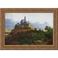 thumbnail image 1 of View of the Godesburg and the Seven Mountains 24x18 Gold Ornate Wood Framed Canvas Art by Karl Bodmer, 1 of 2