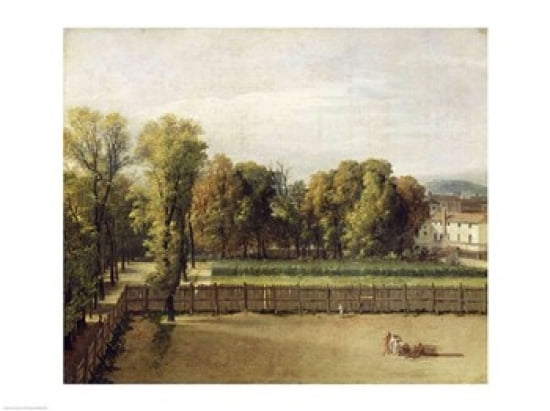 View of the Luxembourg Gardens in Paris 1794 Canvas Art - Jacques-Louis David (36 x 24)