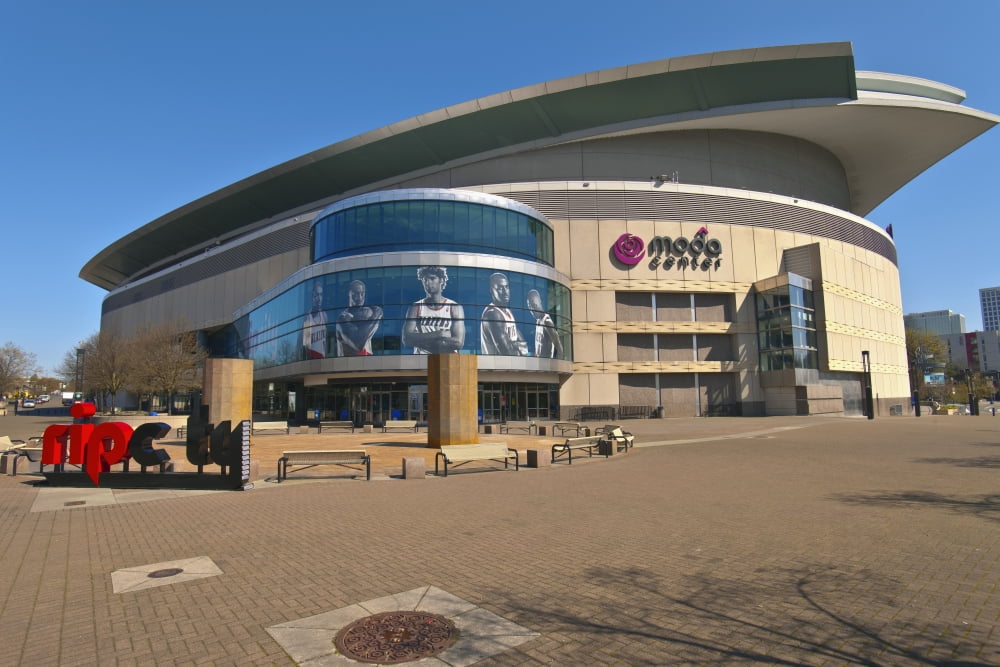 View of the Moda Center Portland Oregon USA Canvas Art - Panoramic Images (27 x 9)