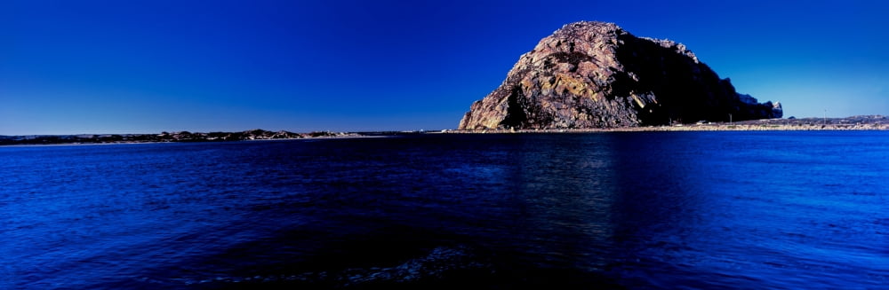 View of the Morro Rock Morro Bay San Luis Obispo County California USA Canvas Art - Panoramic Images (12 x 36)