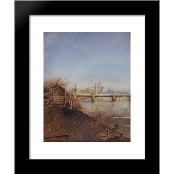 View of the Moscow Kremlin 20x24 Framed Art Print by Aleksey Savrasov