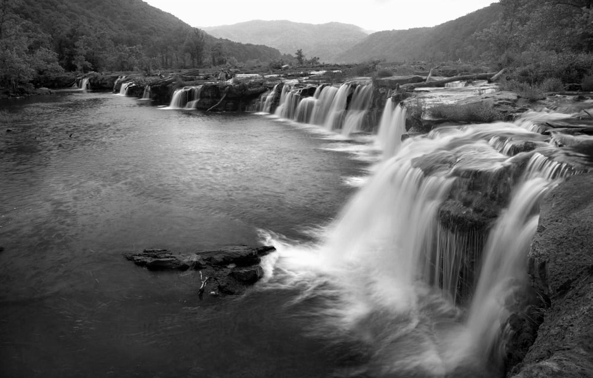 View of the New River Falls Summers County West Virginia USA Canvas Art - Panoramic Images (38 x 24)