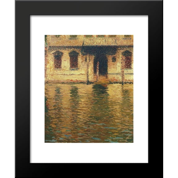 View of the Palace in Venice 20x24 Framed Art Print by Martin, Henri