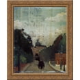 thumbnail image 1 of View of the Palais du Metropolitan 24x20 Gold Ornate Wood Framed Canvas Art by Henri Rousseau, 1 of 2