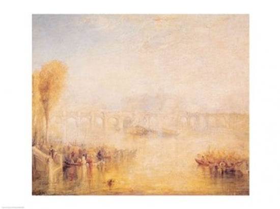 View of the Pont Neuf Paris Canvas Art - JMW Turner (36 x 24)