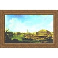 thumbnail image 1 of View of the Stock Exchange and the Admiralty from the Fortress of St. Peter and Paul 24x18 Gold Ornate Wood Framed Canvas Art by Alekseyev, Fyodor, 1 of 2