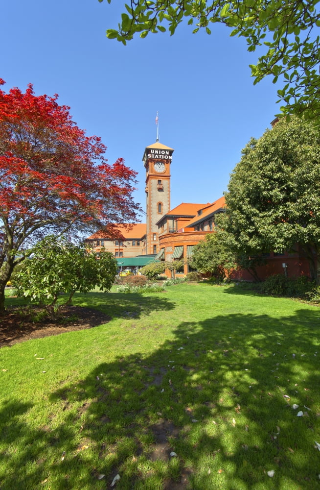 View of the Union Station Portland Oregon USA Canvas Art - Panoramic Images (36 x 24)