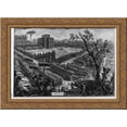 thumbnail image 1 of View of the Villa Albani, Alessandro E m Mr. Card outside the Porta Salaria 24x20 Gold Ornate Wood Framed Canvas Art by Piranesi, Giovanni Battista, 1 of 2