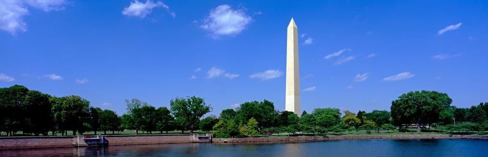 View of the Washington Monument The Mall Washington DC USA Canvas Art - Panoramic Images (12 x 36)