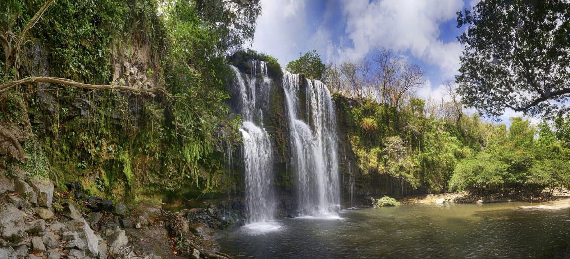 View of waterfall Cortes Bagaces Costa Rica Canvas Art - Panoramic Images (9 x 27)