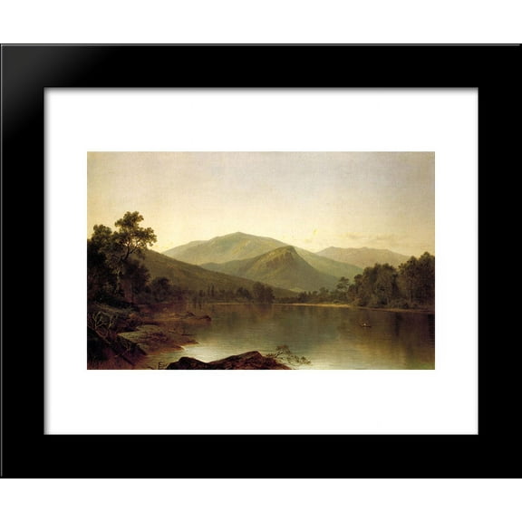 View on the Androscoggin River, Maine 20x24 Framed Art Print by David Johnson