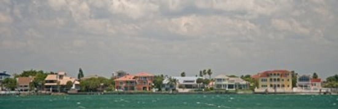 View toward Cabbage Key from St Petersburg in Tampa Bay Area Tampa Bay Florida USA Canvas Art - Panoramic Images (36 x 12)