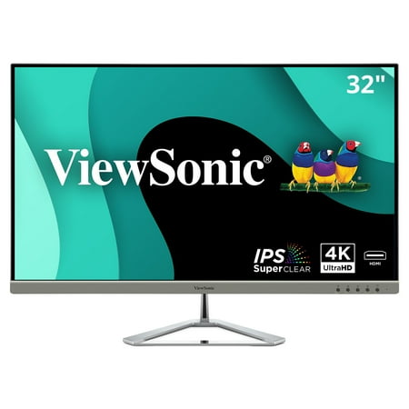ViewSonic - VX3276-4K-MHD 31.5" LCD 4K UHD Monitor (DisplayPort and HDMI) - Silver