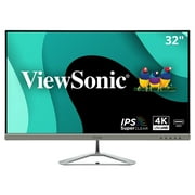 ViewSonic VX3276-4K-MHD 32 Inch 4K UHD Monitor with Ultra-Thin Bezels, HDR10 HDMI and DisplayPort for Home and Office