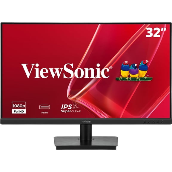 ViewSonic 32 Inch FHD 1080P IPS Monitor, 75Hz Frameless Desktop Monitor with Built-in Speakers