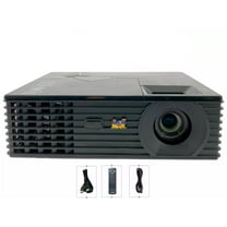 Pre-Owned ViewSonic PJD6235 DLP Projector 3000 Lumens HD 1080p XGA Portable 3D-Ready HDMI with Accessories Bundle