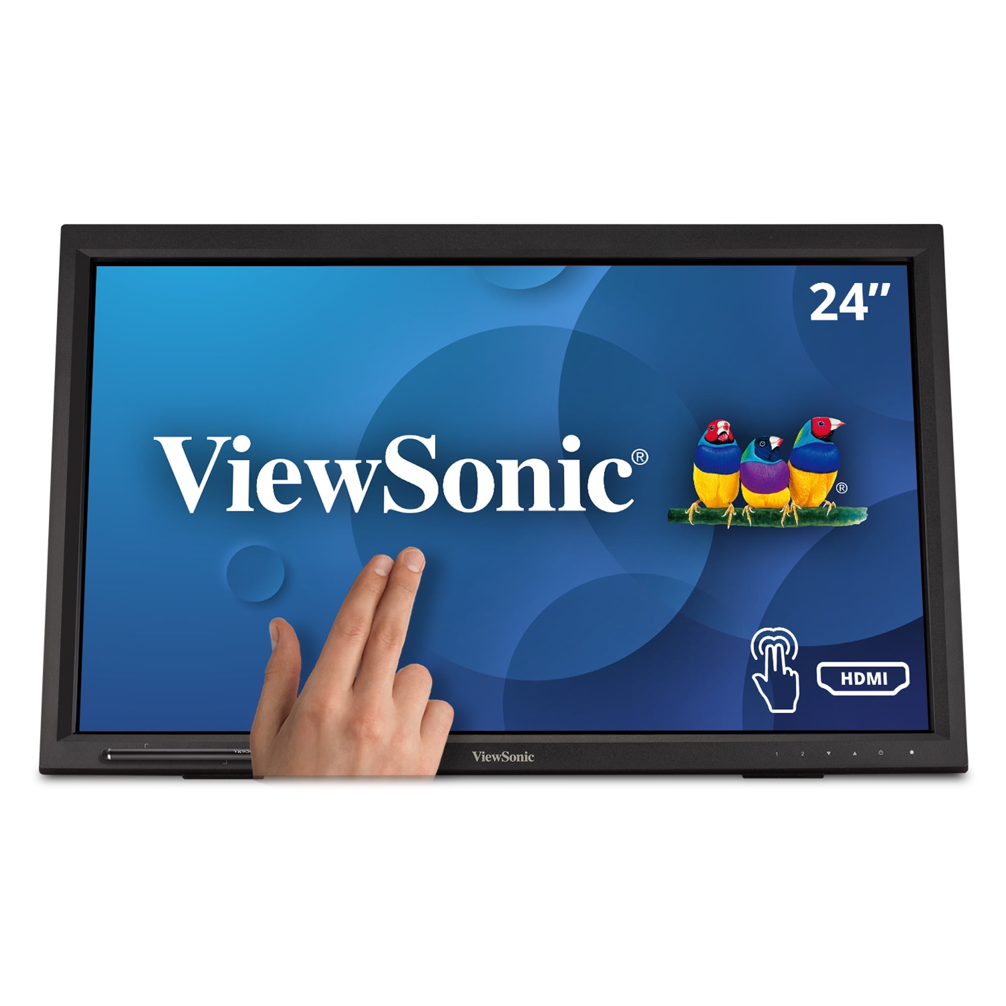 ViewSonic 1080p 10-Point Multi IR Touch Monitor TD2423d 24", HDMI, VGA, and DP