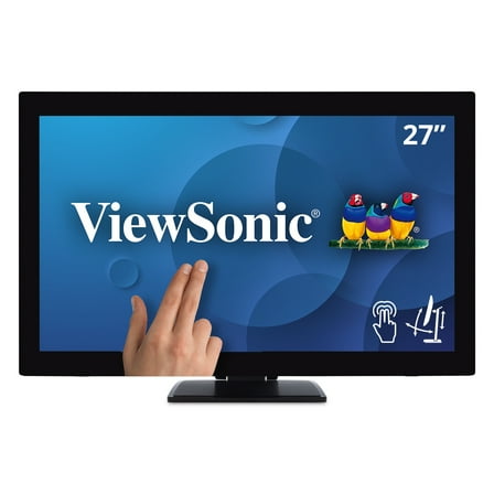 ViewSonic TD2760 27 Inch 1080p 10-Point Multi Touch Screen Monitor with Advanced Ergonomics RS232 HDMI and DisplayPort