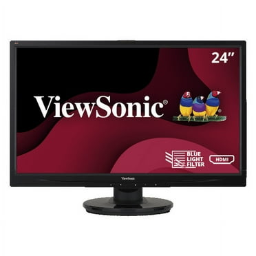 ViewSonic VA2446MH-LED 24 Inch Full HD 1080p LED Monitor with HDMI and VGA Inputs for Home and Office