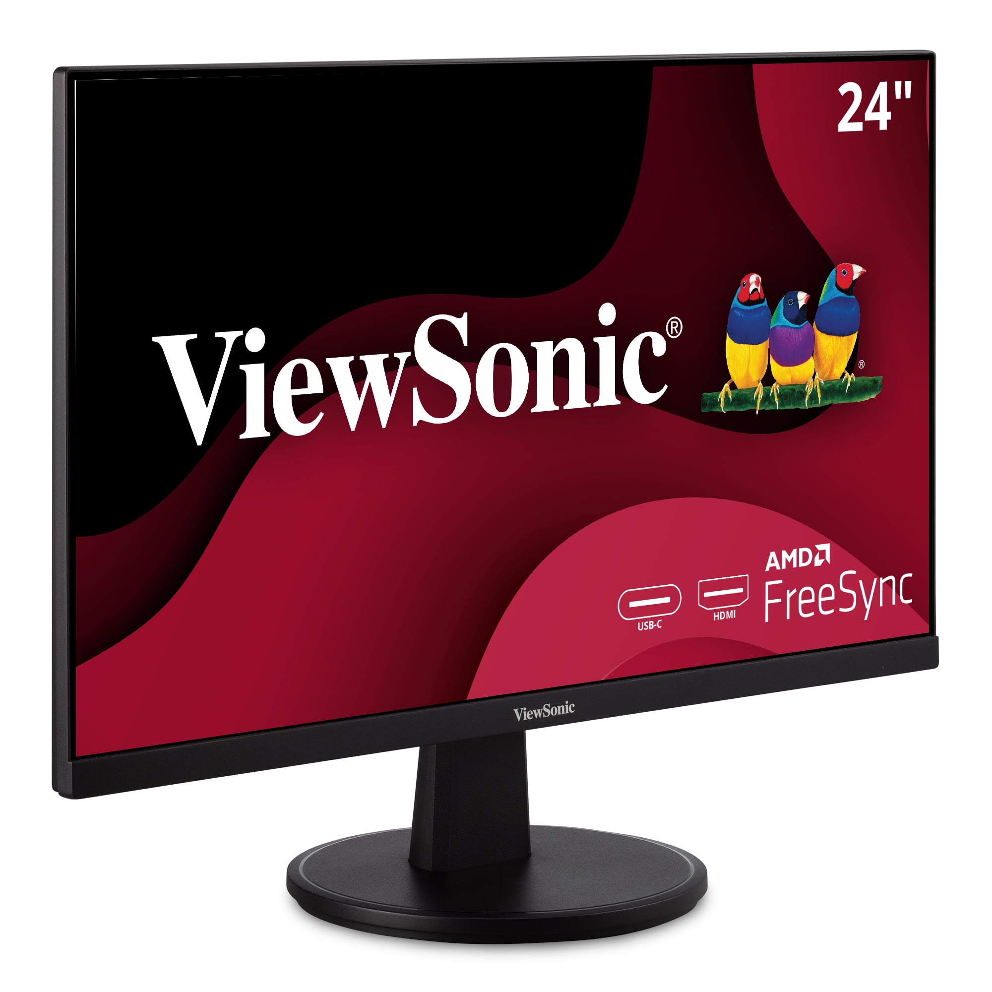 ViewSonic VA2447MHU 24 Inch Full HD 1080p USBC Monitor with Ultra