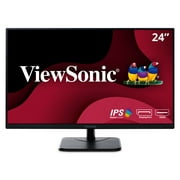 ViewSonic VA2456-MHD 24 Inch IPS 1080p 100Hz Monitor with Ultra-Thin Bezels, HDMI, DisplayPort and VGA Inputs for Home and Office