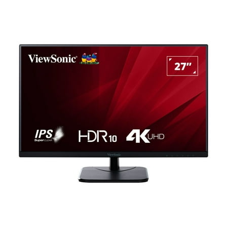 ViewSonic VA2756-4K-MHD 27" Class 4K UHD Gaming LED Monitor - 16:9 - 27" Viewable - SuperClear IPS - LED Backlight - 3840 x 2160 - 1.07 Billion Colors - 400 Nit - 5 ms - 75 Hz Refresh Rate - Speake...