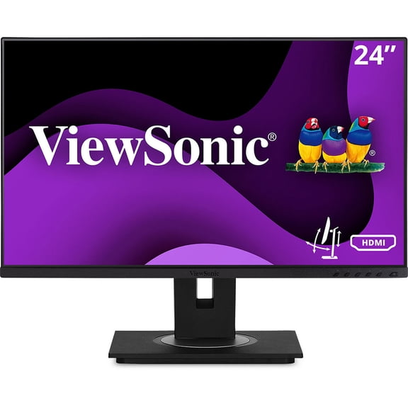 ViewSonic VG2448A 24 Inch 1080p IPS Ergonomic Computer Monitor, USB Hub