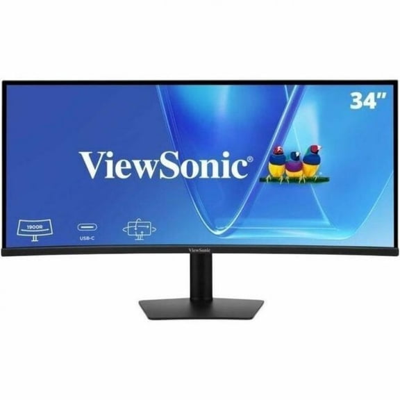 ViewSonic VG3420C 34 Inch UWQHD 1440p Curved Docking Monitor, 1900R IPS Display for Immersive Home and Office Productivity, 120Hz, 96W USB-C, RJ45, HDMI, and DisplayPort Inputs - 34.1" Viewable - I...