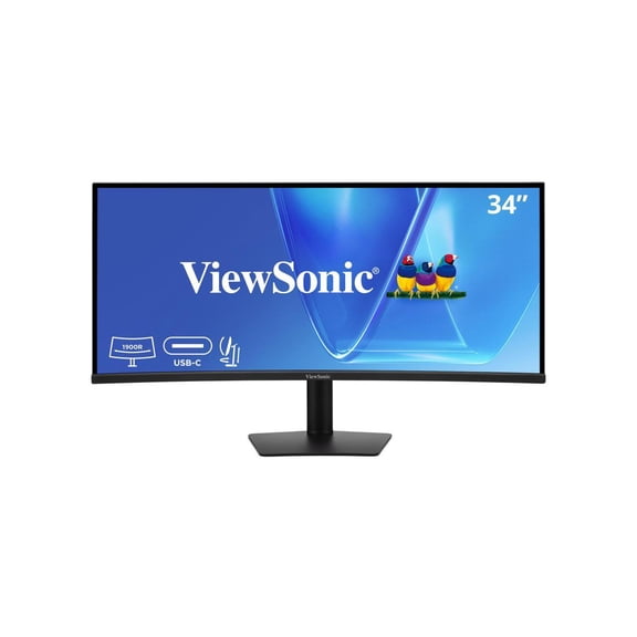 ViewSonic VG3420C 34 Inch UWQHD 1440p Curved Docking Monitor, 1900R IPS Display for Immersive Home and Office Productivity, 120Hz, 96W USB-C, RJ45, HDMI, and DisplayPort Inputs - 34.1" Viewable - I...