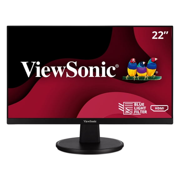 ViewSonic VS2247-MH 22 Inch 1080p Monitor with 75 Hz, Adaptive Sync, Thin Bezels, Eye Care, HDMI, VGA Inputs for Home and Office