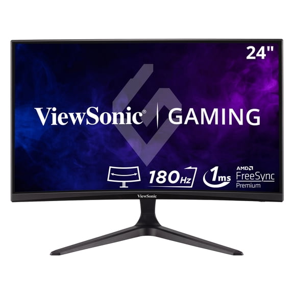 ViewSonic VX2418C 24" 1080p 1ms 180Hz Curved Gaming Monito - FreeSync Premium