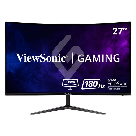 ViewSonic VX3218-PC-MHD 32 Inch Full HD 1080p 165Hz 1ms Curved Gaming Monitor with Adaptive-Sync Eye Care Frameless HDMI and Display Port