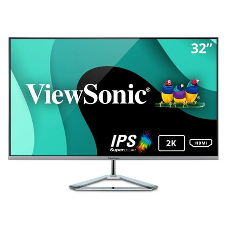 ViewSonic 1440p IPS Monitor VX3276-2K-mhd 32" Thin-Bezel with HDMI and DisplayPort