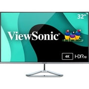 ViewSonic VX3276-4K-mhd - LED monitor - 32" (31.5" viewable) - 3840 x 2160 4K - MVA - 300 cd/m������ - 2500:1 - HDR10 - 3 ms - 2xHDMI, DisplayPort, Mini DisplayPort - speakers