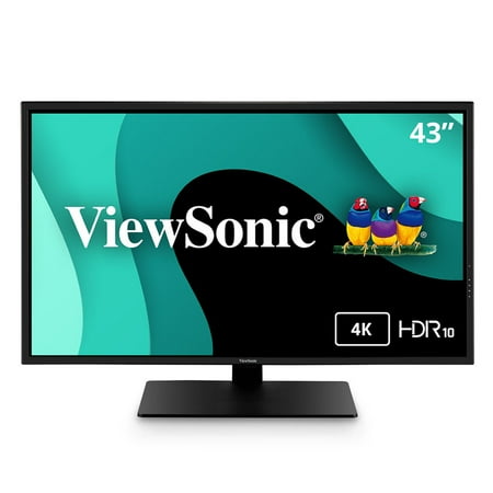 ViewSonic 4K UHD IPS Monitor VX4381-4K 43" with HDR10 Support, HDMI, USB and DP
