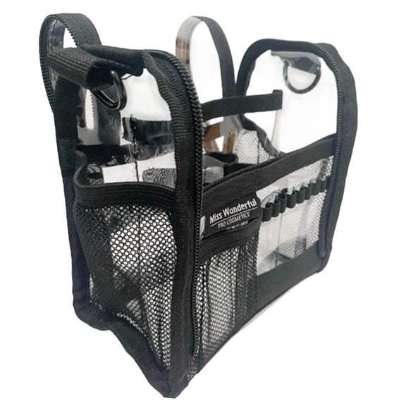 Viewable PVC Cosmetic Bag For Lip Products And Glosses Featuring Multiple Sections Simple To Transport