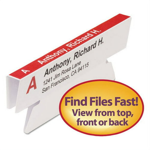 Viewables Hanging Folder Tabs and Labels, Quick-Fold Tabs with Labels, 1/3-Cut, White, 3.5 Viewables Hanging Folder Tabs and Labels, Quick-Fold Tabs with Labels, 1/3-Cut, White, 3.5