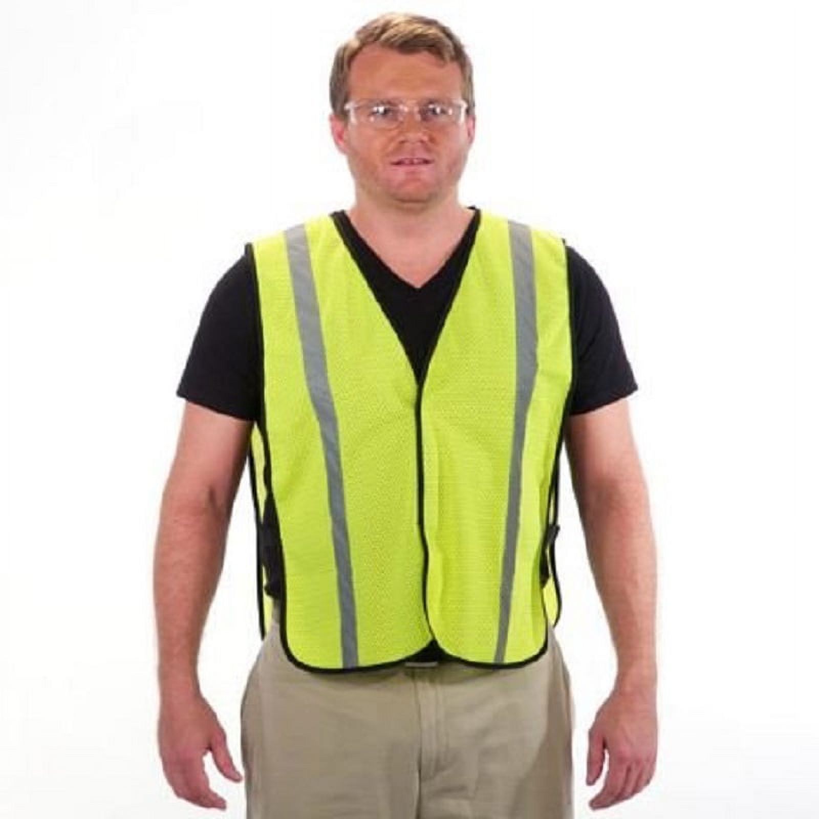 Viewbrite Lightweight Reflective Safety Vest Lime Economy High