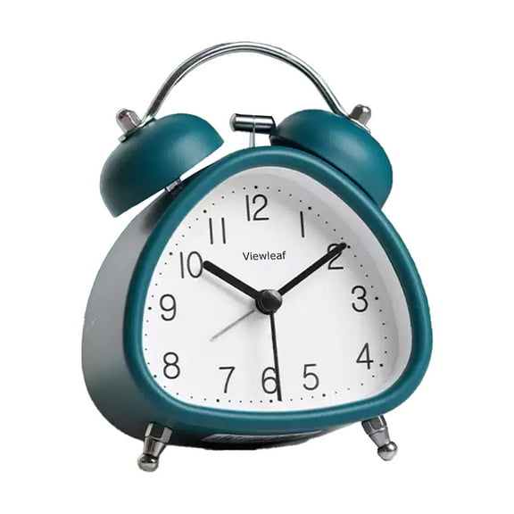 Viewleaf Desk clocks, Analog Alarm Clock, 4 inch Super Silent Non Ticking Small Clock with Night Light