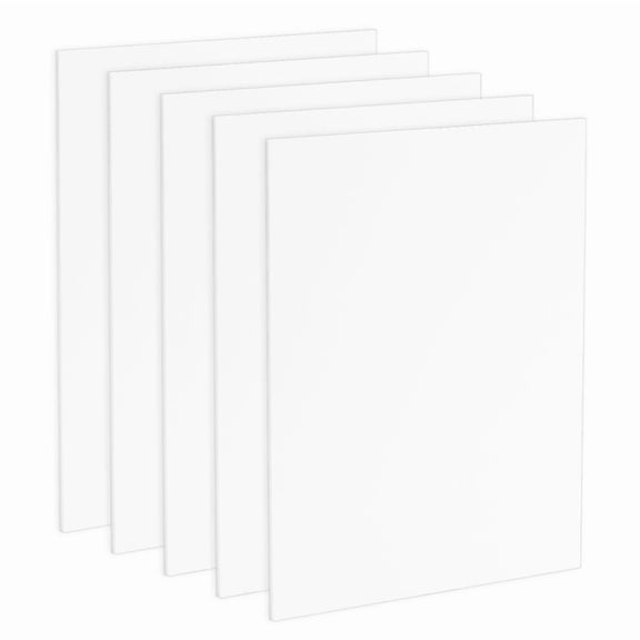 Viewpoint Acid-Free Foam Backing 5-Pack 12x16" - 1/8" Thick - White