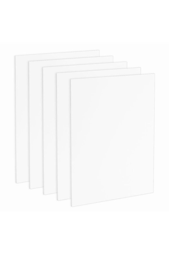 Viewpoint Acid-Free Foam Backing 5-Pack 8x10" - 1/8" Thick - White